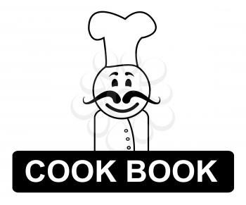 Cook Book Chef Meaning Cooking In Kitchen And Recipe