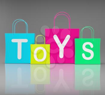 Toys Bags Showing Retail Buying and  Shopping
