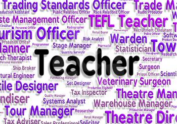 Teacher Job Meaning Word Position And Tutor