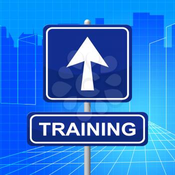 Training Sign Meaning Placard Coaching And Seminar