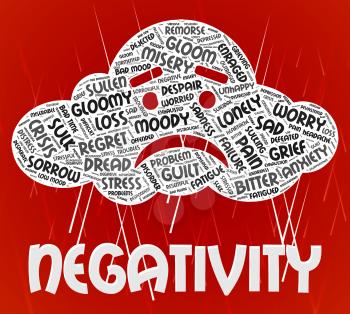 Negativity Word Indicating Dissentt Negatives And Negative