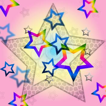 Pink Stars Background Showing Space Astronomy And Celestial
