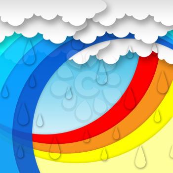 Arcs Weather Background Meaning Clouds Rain And Rainbow
