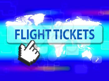Flight Tickets Meaning Commerce Aircraft And Retail