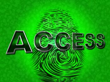 Access Security Showing Encrypt Unauthorized And Secured