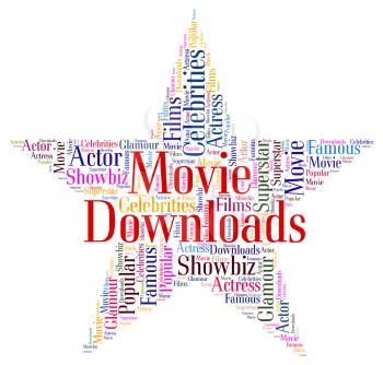 Movie Downloads Representing Hollywood Movies And Shows