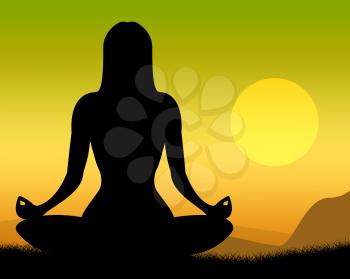 Yoga Pose Representing Harmony Poses And Balance