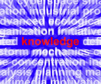 Knowledge Word Shows Education Wisdom And Learning