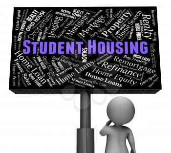 Student Housing Showing Board Sign And Residence