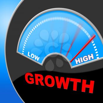 High Growth Representing Expansion Improve And Expand