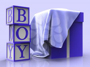 Baby Boy Meaning Gift Box And Infant