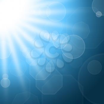 Sunrays Background Meaning Template Glowing And Beam