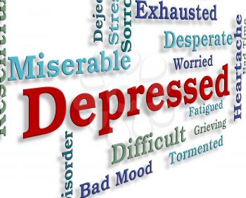 Depressed Word Meaning Lost Hope And Anxiety