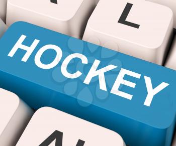 Hockey Key On Keyboard Meaning Game Or Sport
