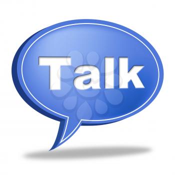 Talk Message Indicating Communication Communicating And Correspond