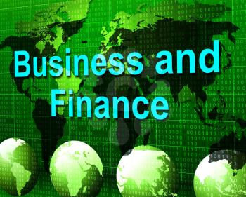 Business And Finance Meaning Corporate Money And Accounting