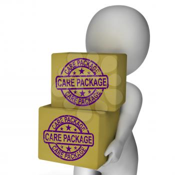Care Package Boxes Meaning Gifts From Home Or Foreign Aid