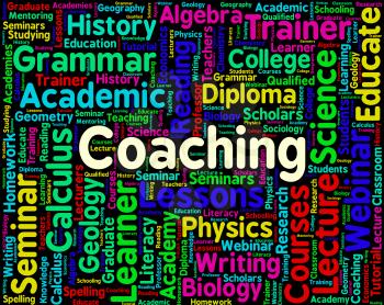 Coaching Word Meaning Give Lessons And Learning