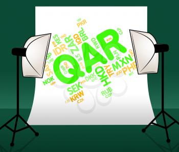 Qar Currency Showing Exchange Rate And Wordcloud