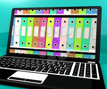 Colorful Files For Getting Organized On Computer