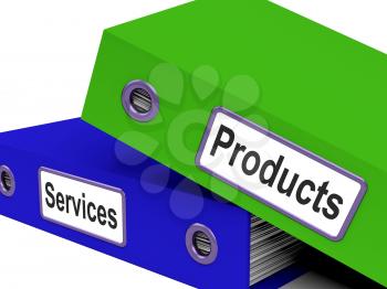Products And Services Files Showing Selling And Retail 