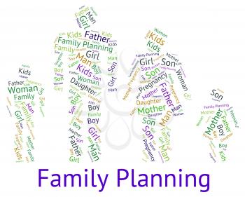 Family Planning Showing Blood Relation And Children
