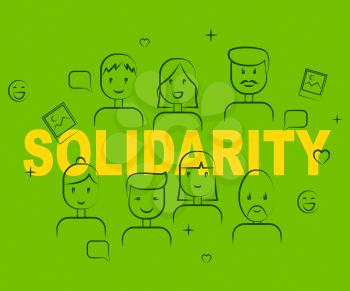 Solidarity People Representing Mutual Support And Group