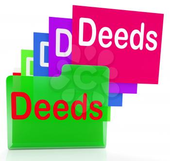 Deeds Files Meaning Trust Certificate And Paperwork