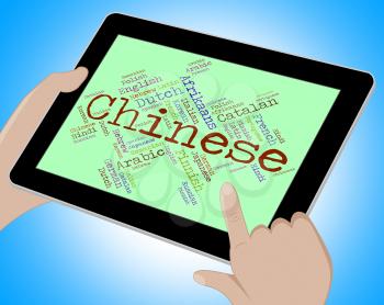 Chinese Language Indicating Speech China And Communication