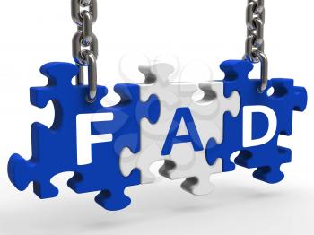Fad Puzzle Showing Latest Thing Or Craze
