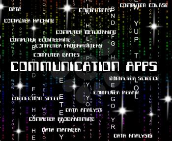 Communication Apps Representing Application Software And Network