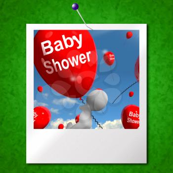 Baby Shower Balloons Photo Showing Cheerful Parties and Festivities