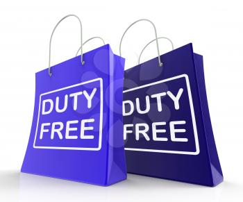 Duty Free Bags Representing Tax Exempt Discounts