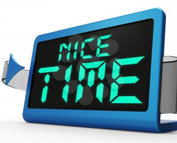 Nice Time Clock Meaning Enjoyable And Pleasant Experience