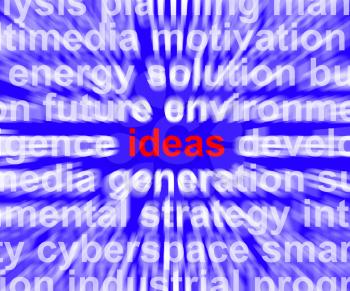 Ideas Word Shows Improvement Concepts Or Creativity
