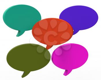 Blank Speech Balloon Showing Copyspace For Thought Chat Or Idea