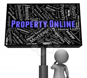 Property Online Meaning Web Site And Home