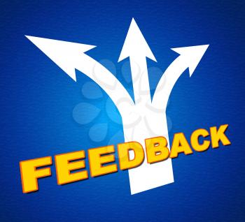 Feedback Arrows Representing Response Satisfaction And Pointing
