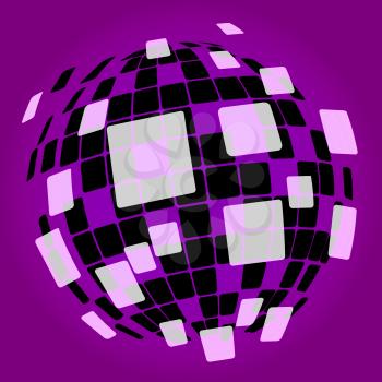 Modern Disco Ball Background Showing Nightclub Or Light Spots