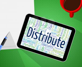Distribute Word Representing Supply Chain And Distributor