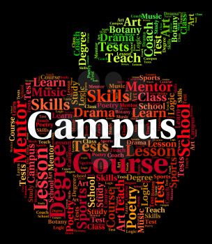 Campus Word Meaning Text Institute And Words