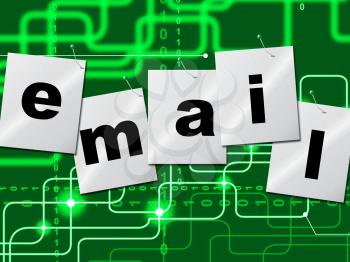 Email Emails Indicating Send Message And Online
