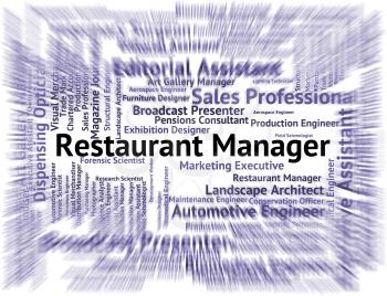 Restaurant Manager Representing Executive Overseer And Managers