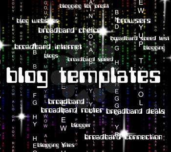 Blog Templates Meaning Web Websites And Plan