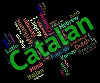 Catalan Language Showing Word Catalonia And Translator