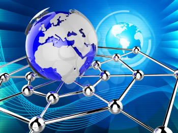 Worldwide Network Meaning Global Communications And Globalise