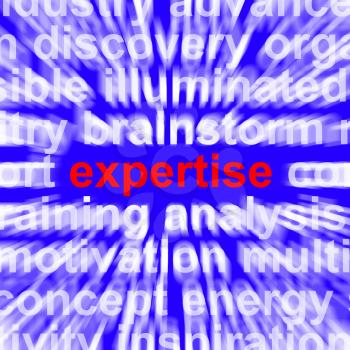 Expertise Word Showing Skill Training And Knowledge