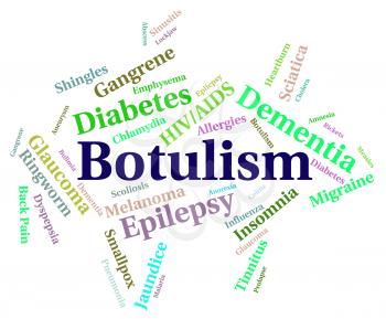 Botulism Illness Representing Food Poisoning And Afflictions