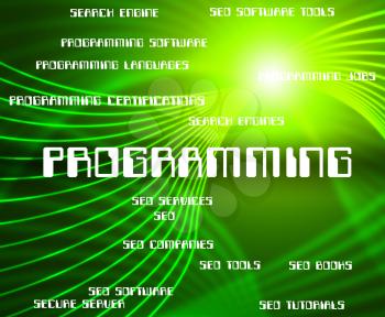 Programming Word Representing Software Development And System