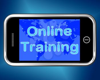 Online Training Mobile Message Showing Internet Learning